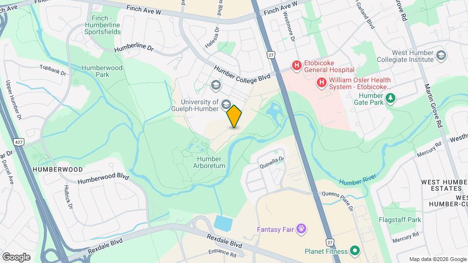 Humber Polytechnic Map and Location Details