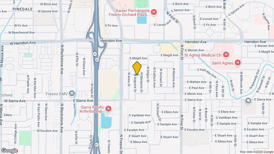 6552 N Augusta St Map and Location Details