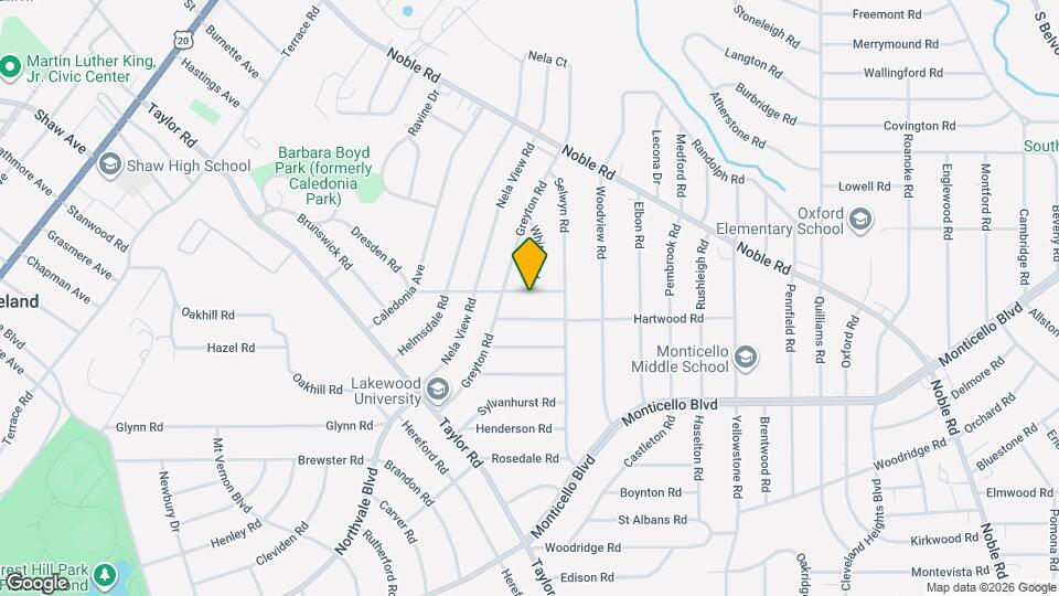 3398 Winsford Rd Map and Location Details