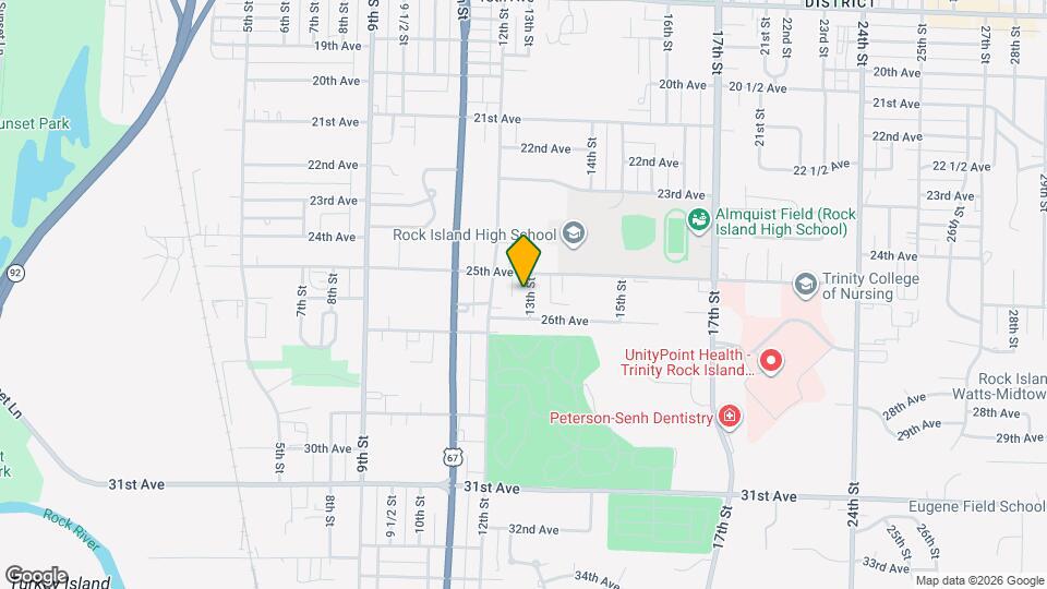 2518 13th St Map and Location Details