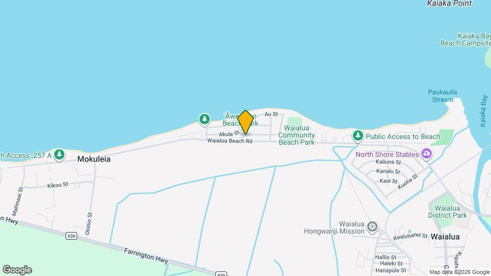 68-101 Waialua Beach Rd Map and Location Details