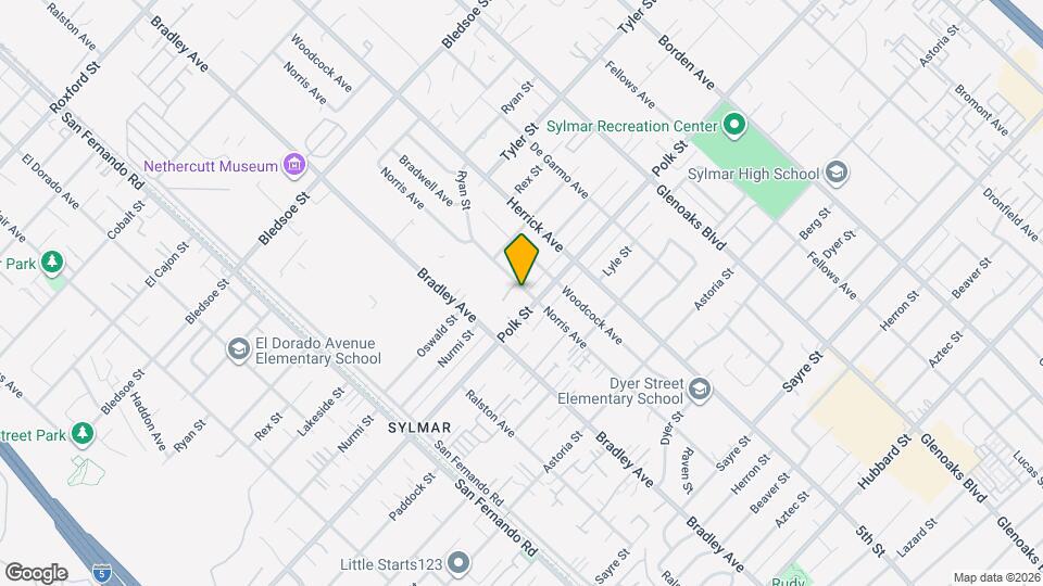 12869 Norris Ave Map and Location Details