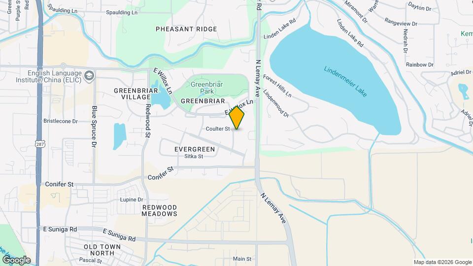 1330 Coulter St Map and Location Details