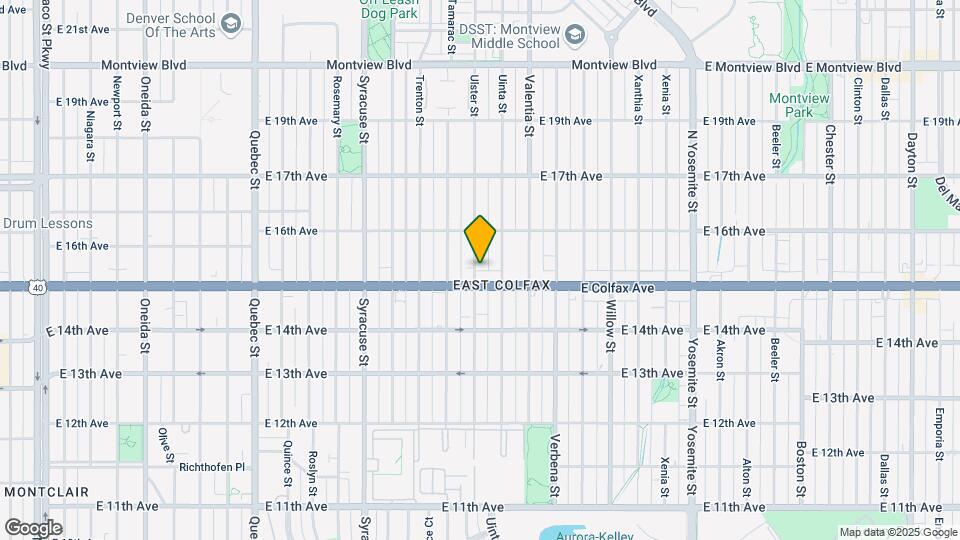 1522 Ulster St Map and Location Details