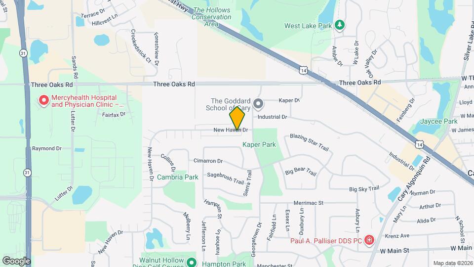 1058 E Danbury Dr Map and Location Details