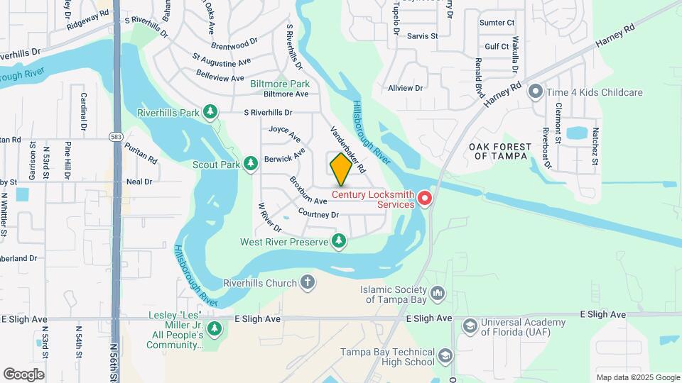 813 E River Dr Map and Location Details