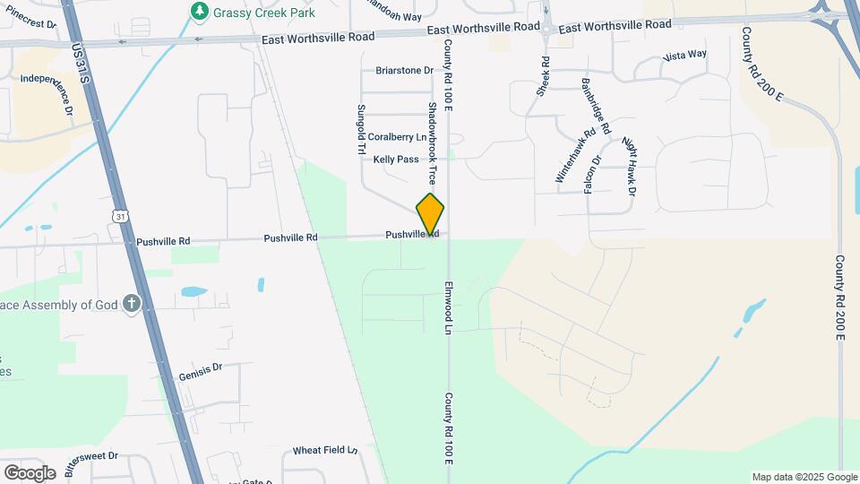 931 Pushville Rd Map and Location Details