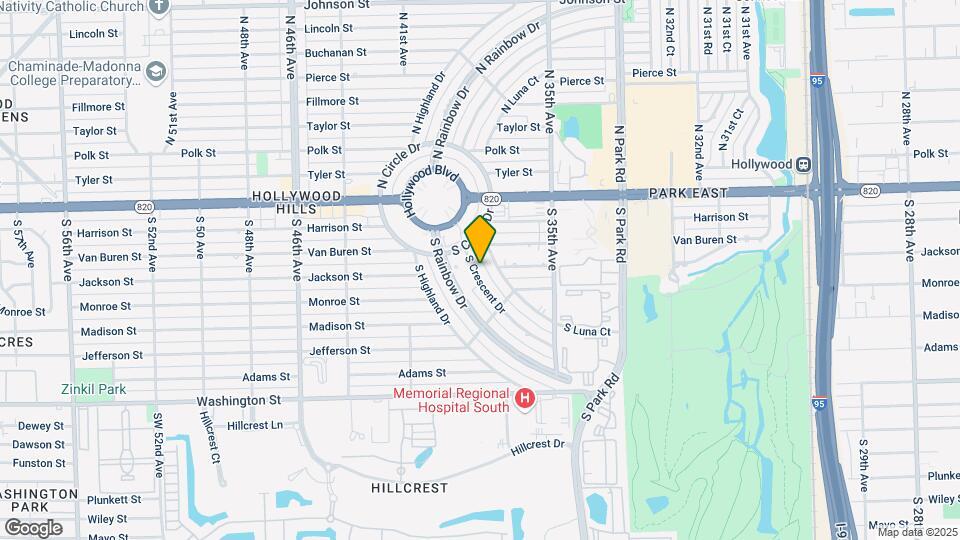411 S Crescent Dr Map and Location Details