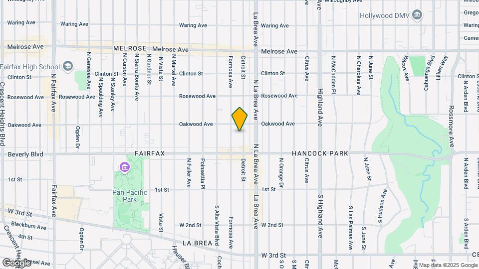 345 N Detroit St Map and Location Details