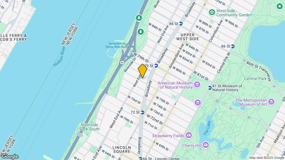 249 W 76th St Map and Location Details