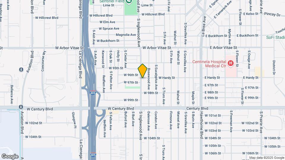 1100 S Inglewood Ave Map and Location Details