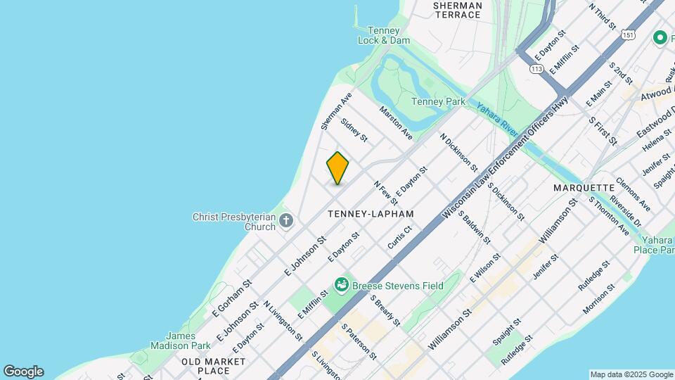 1110 E Gorham St, Unit Second floor Map and Location Details