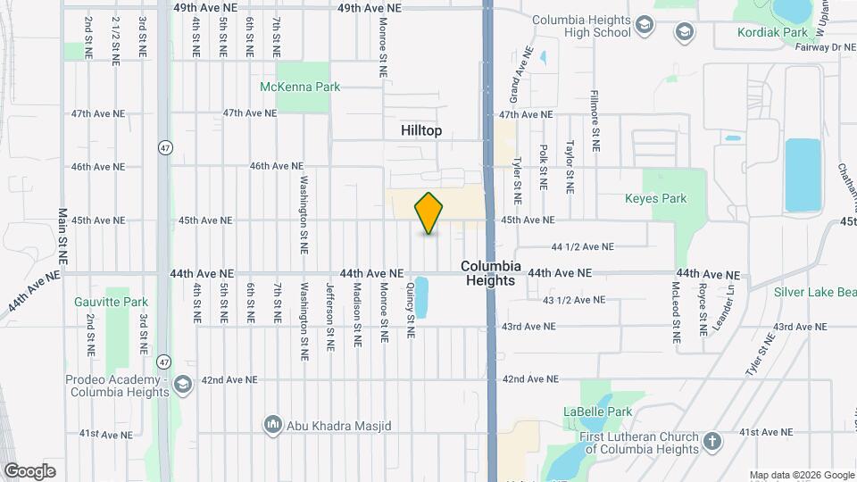 4433 Quincy St NE Map and Location Details