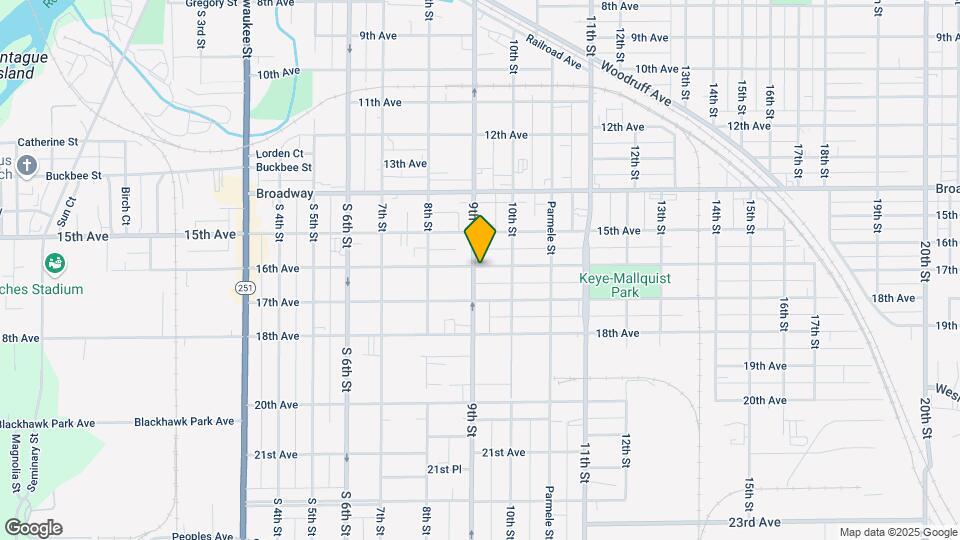 1704 9th St, Unit Unit 1 Map and Location Details