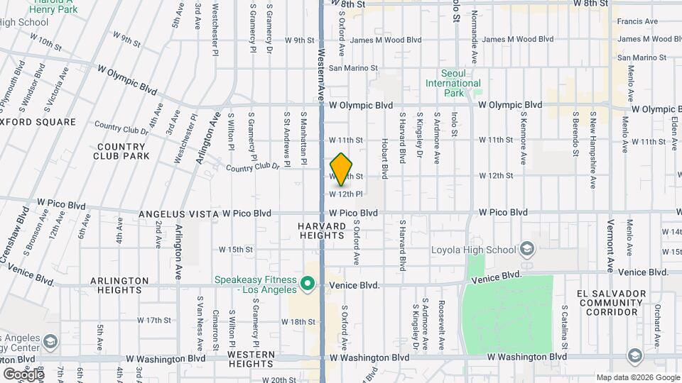 3055 W 12th Pl Map and Location Details