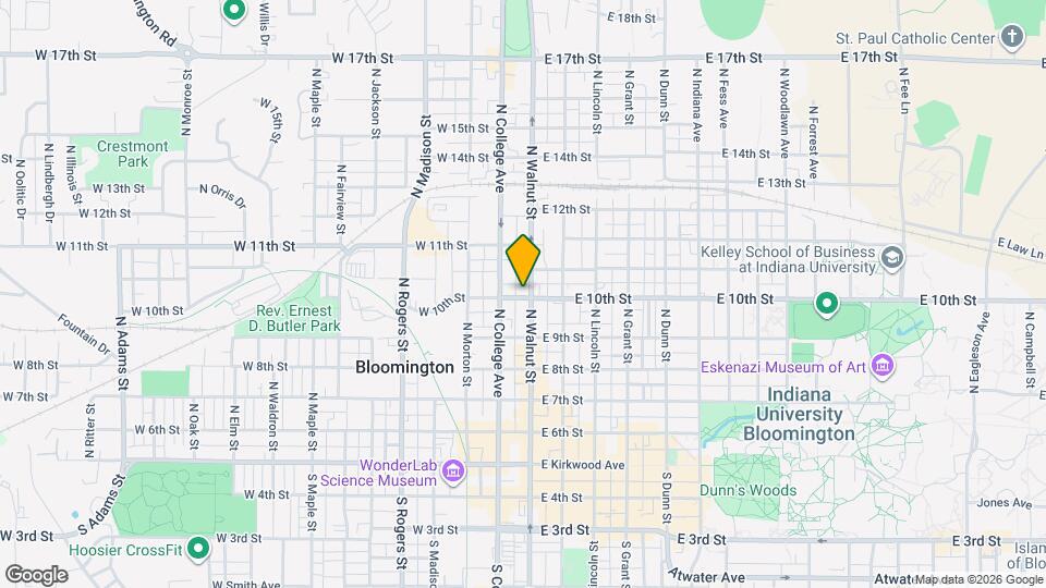 601 N Walnut St Map and Location Details