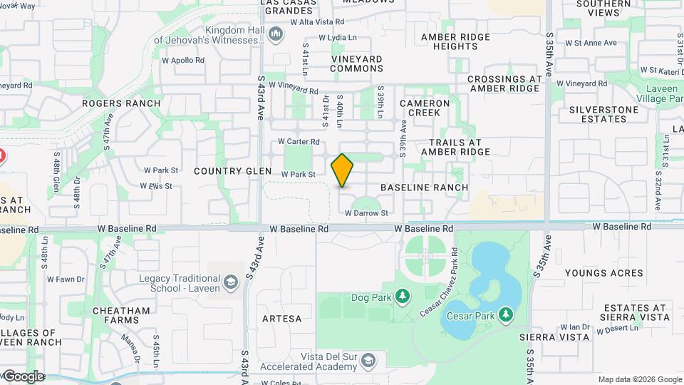 7413 S 40th Ln Map and Location Details
