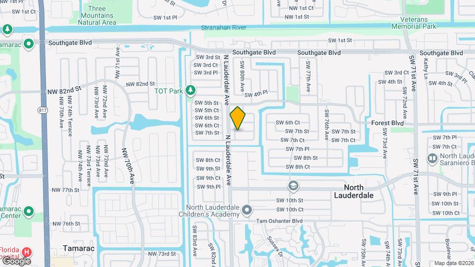 8010 SW 7th St Map and Location Details