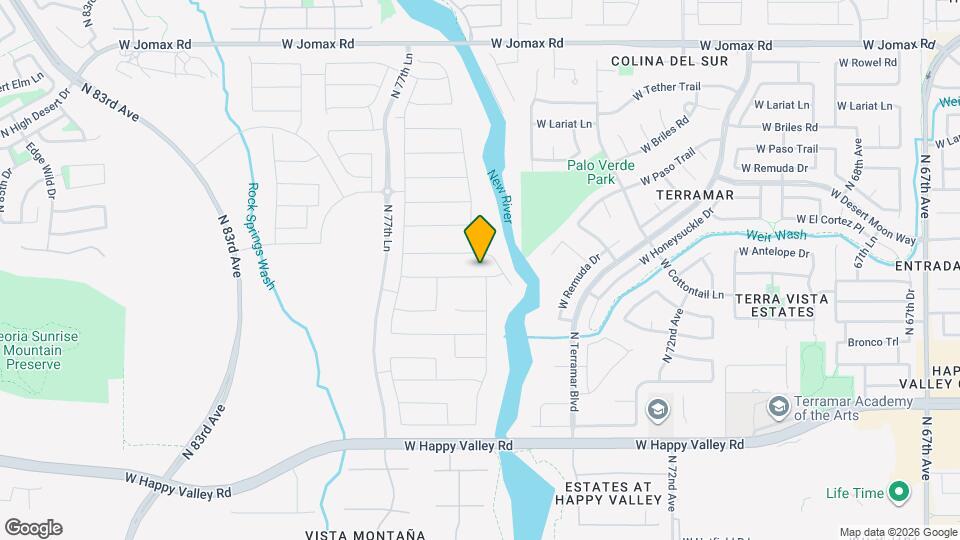 7574 W Jackrabbit Ln Map and Location Details