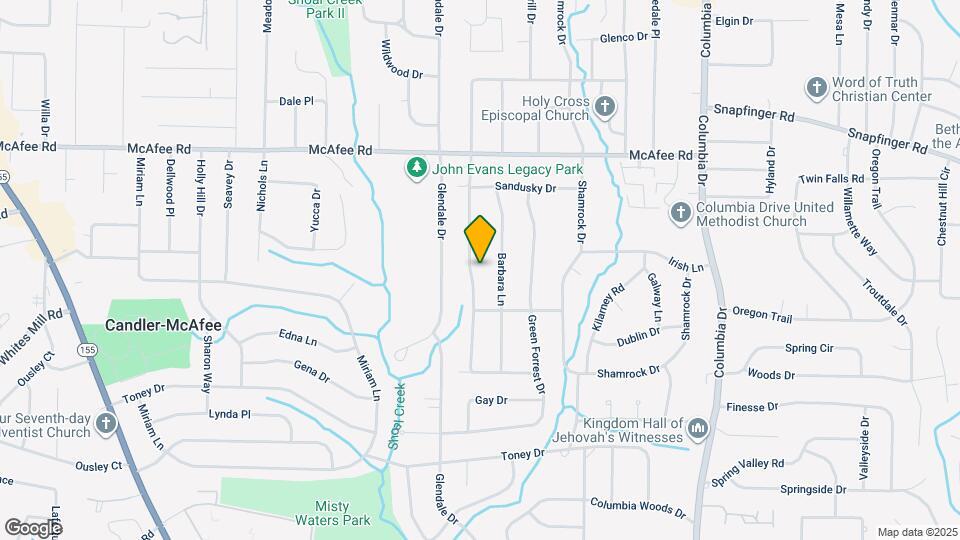 2132 Rosewood Rd Map and Location Details