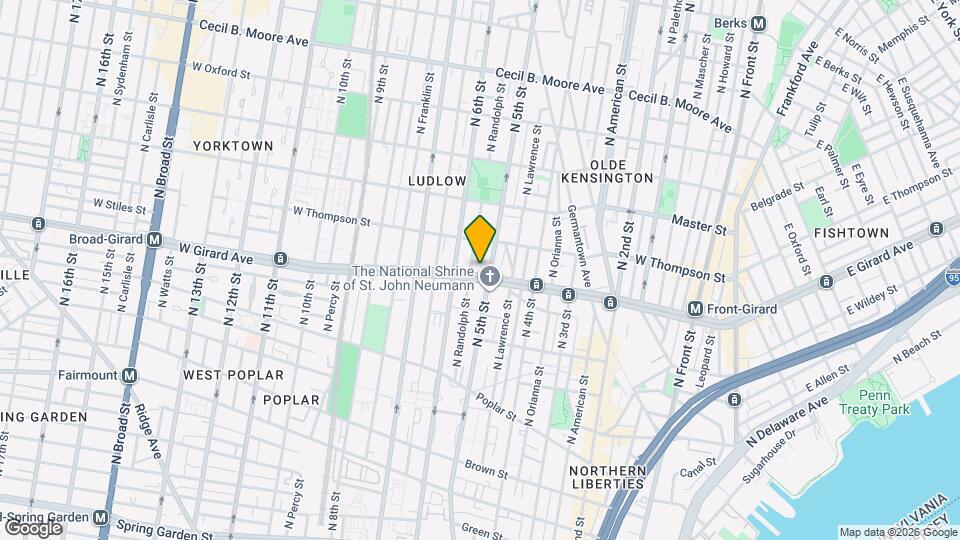 507 W Girard Ave Map and Location Details