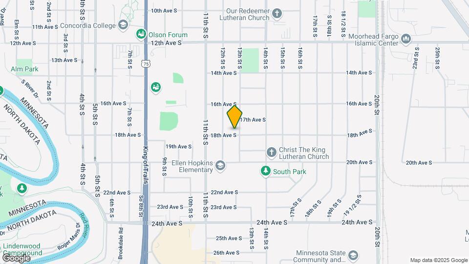 1721 13th St S Map and Location Details