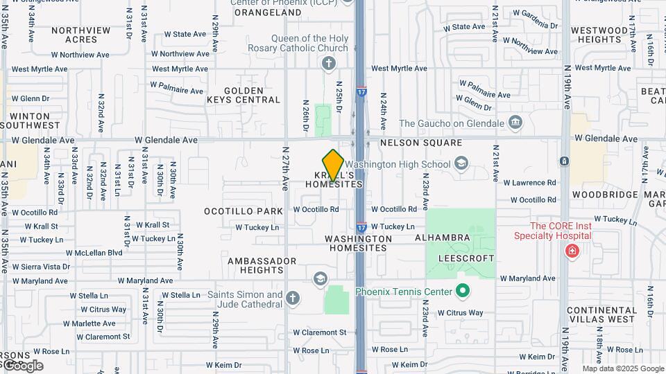 6736 N 25th Dr Map and Location Details