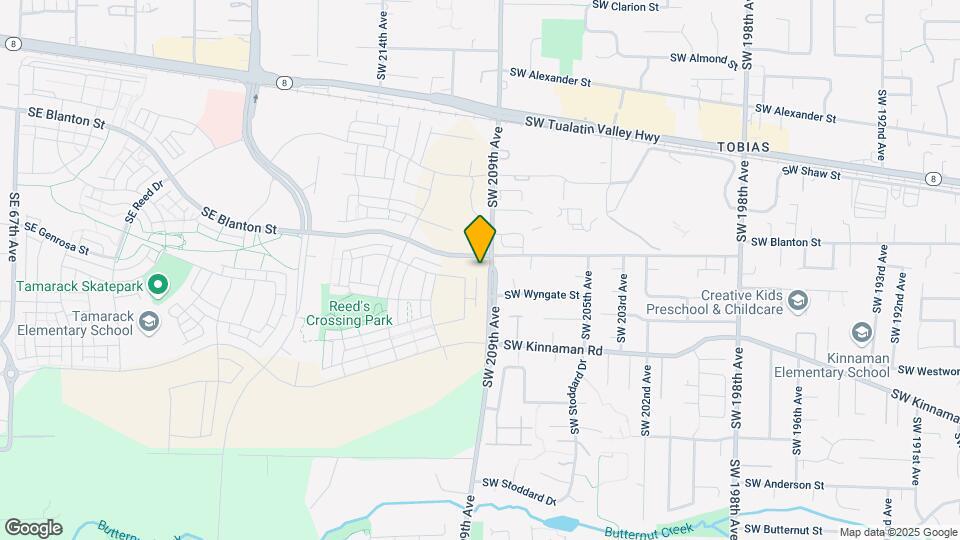 20850 SW Blanton St Map and Location Details