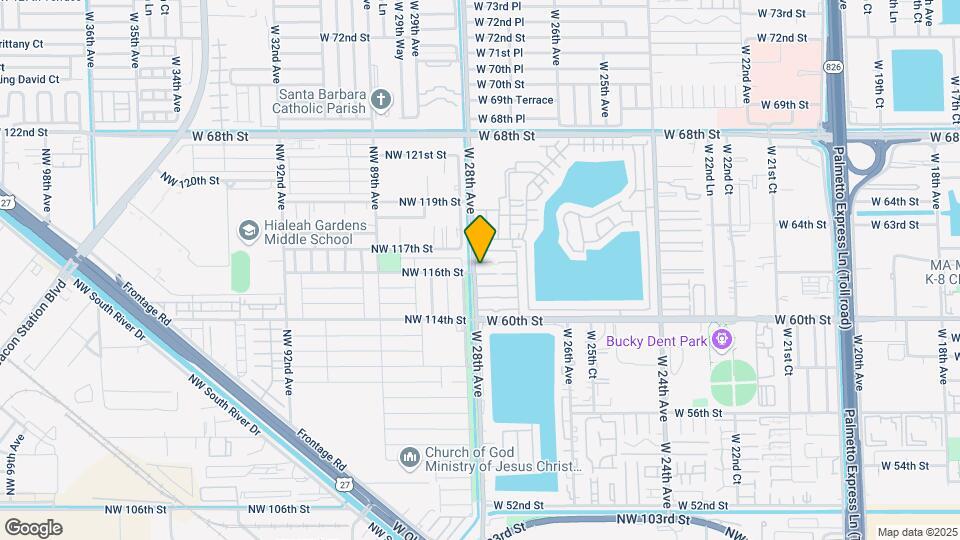 2775 W 62nd St, Unit 207 Map and Location Details