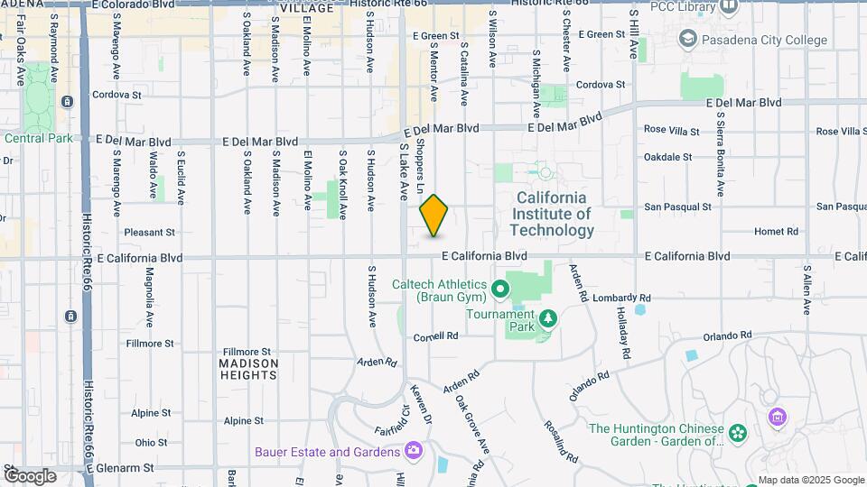 937 E California Blvd Map and Location Details