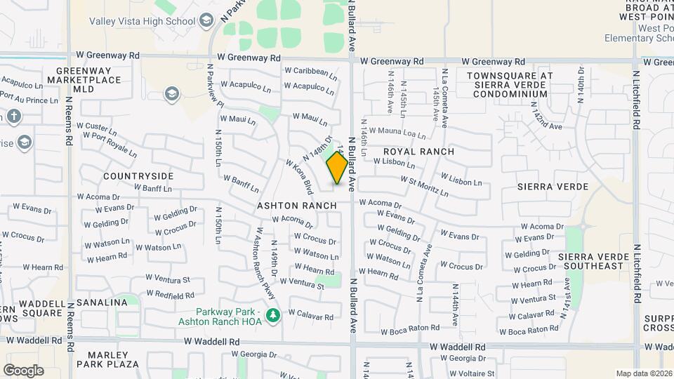 14635 N 147th Ln Map and Location Details