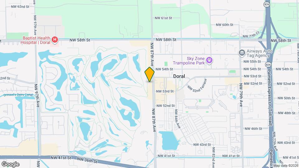 5300 NW 87th Ave, Unit THE BLUE A RESORT HOTEL CONDO Mapa y Detalles de la Ubicación