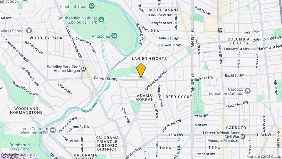 1801 Calvert St NW Map and Location Details