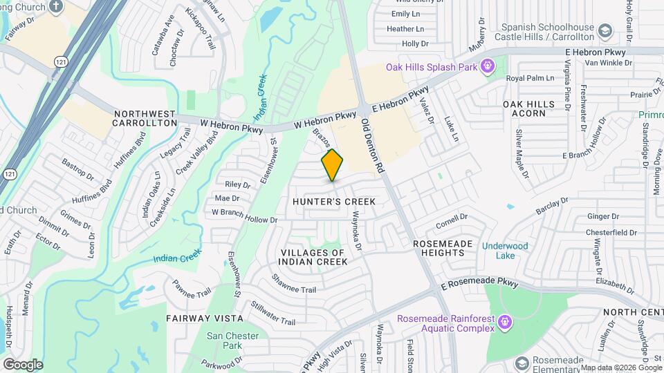 1100 Hunters Creek Dr Map and Location Details