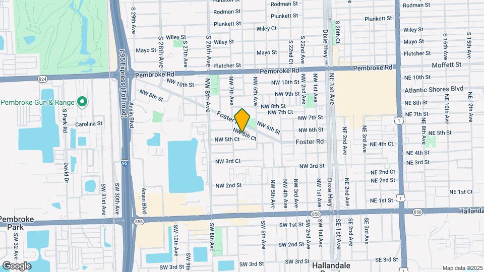 633 NW 6th Ct Map and Location Details