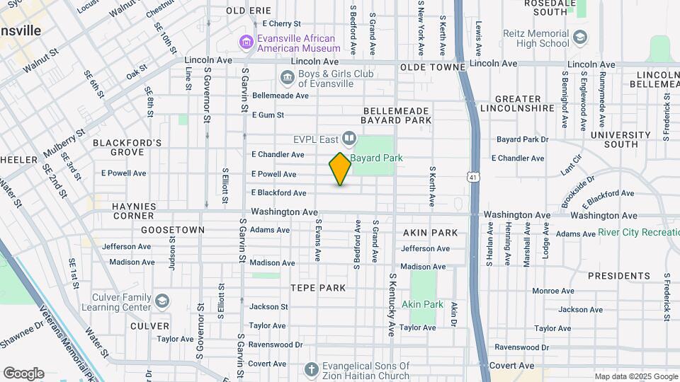 824 E Blackford Ave Mapa y Detalles de la Ubicación