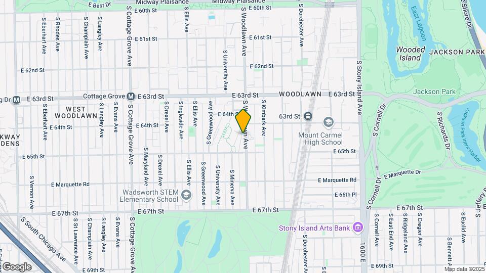6420 S Woodlawn Ave Mapa y Detalles de la Ubicación