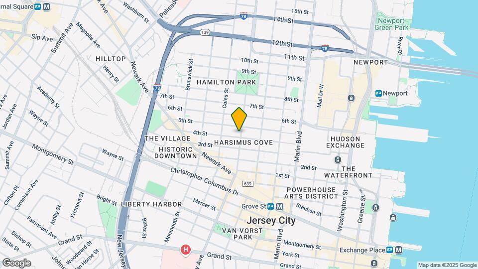 595 Jersey Ave Map and Location Details