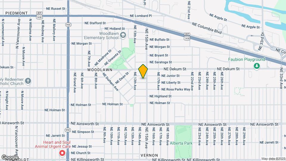 1415 NE Liberty St Map and Location Details