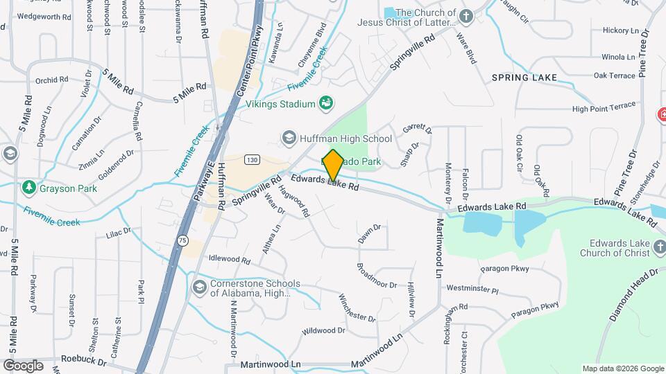 933 Edwards Lake Rd Map and Location Details