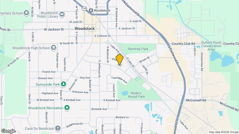 420 Vine St, Unit 1 Map and Location Details