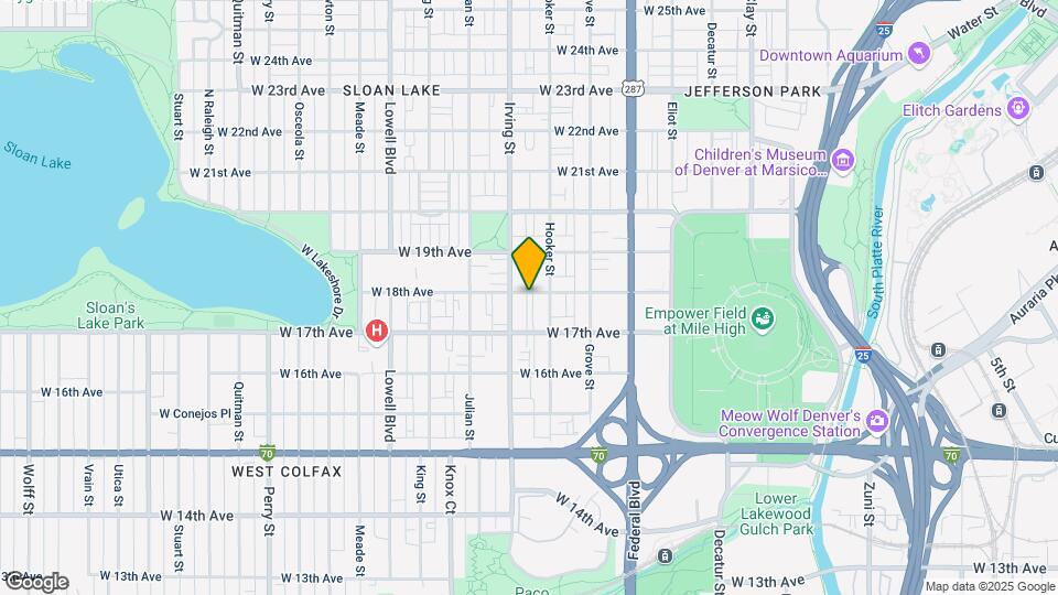 3220 W 18th Ave Map and Location Details