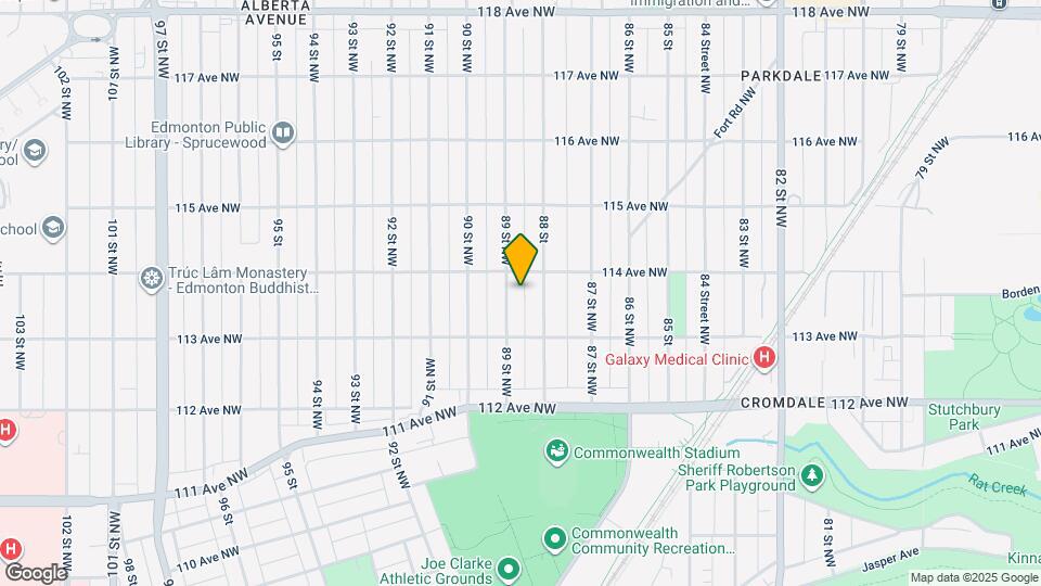 11333-11389 89 St NW Map and Location Details