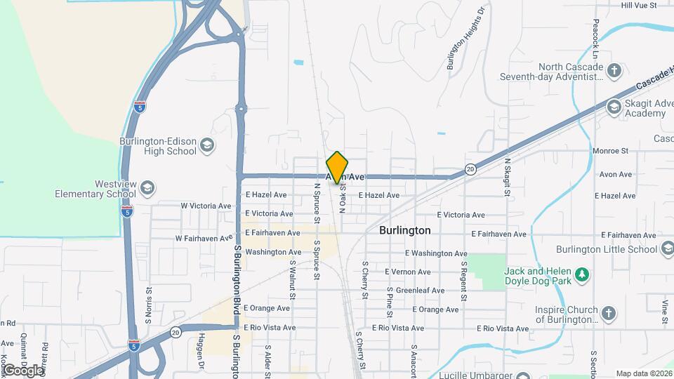 313-315 N Oak St Map and Location Details