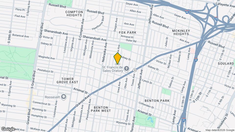 2648 California Ave Map and Location Details