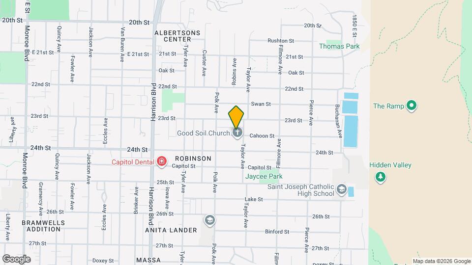 1460 Cahoon St Map and Location Details