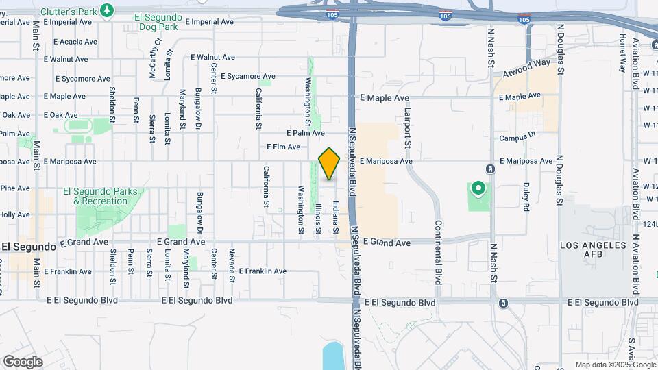 1721 E Pine Ave Map and Location Details