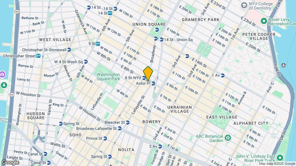 21 Astor Pl Mapa y Detalles de la Ubicación