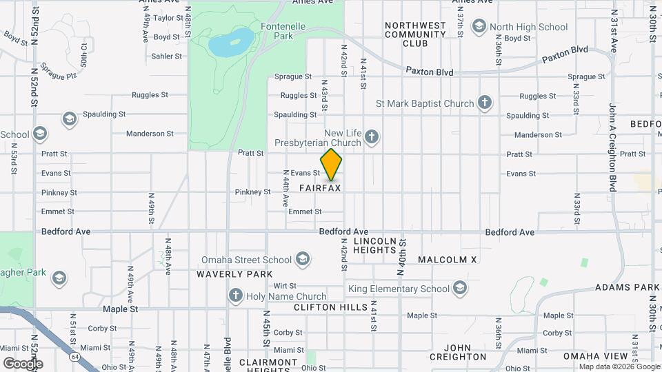 4218 Pinkney St Map and Location Details