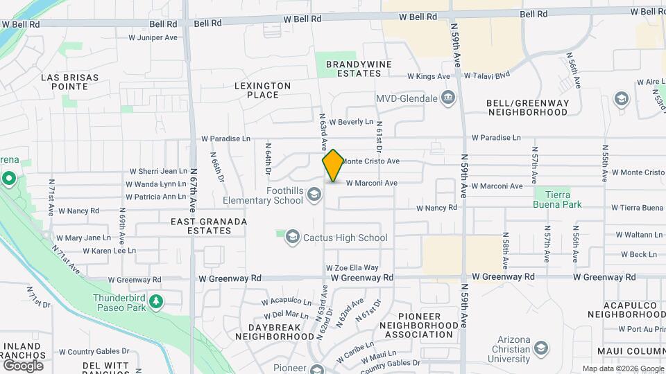 6237 W Marconi Ave, Unit 1516 Map and Location Details